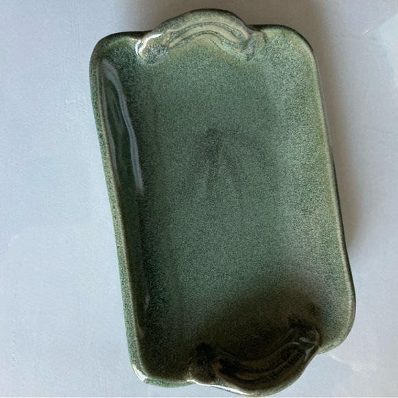 Studio Pottery Signed Tray Trinket Dish Soap Dish - Picture 3 of 7